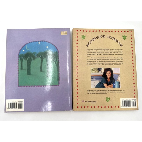 Moosewood Cookbook (Rev) Enchanted Broccoli Forest Katzen PB 1982/1992 Lot of 2 - Picture 2 of 16